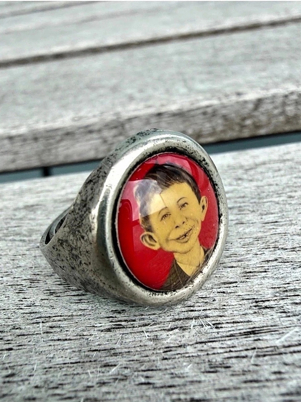 Vintage MAD Magazine Alfred E Neuman Toy Ring